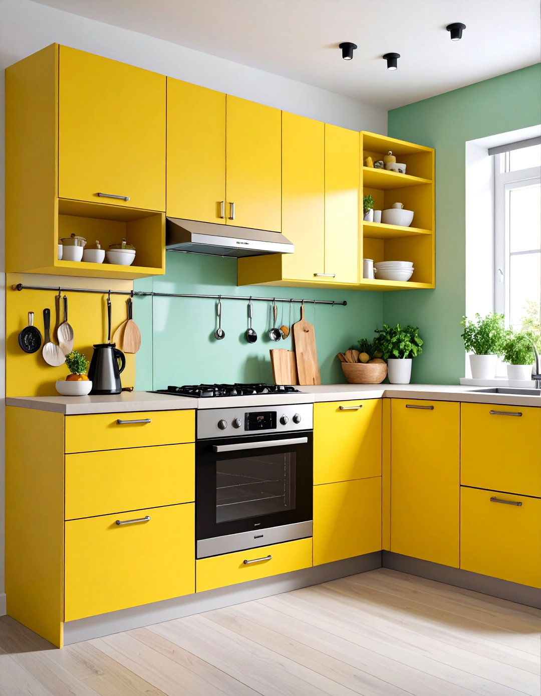 Small Space Kitchen Layout with Efficient Design - 24 Kitchen Layout Ideas