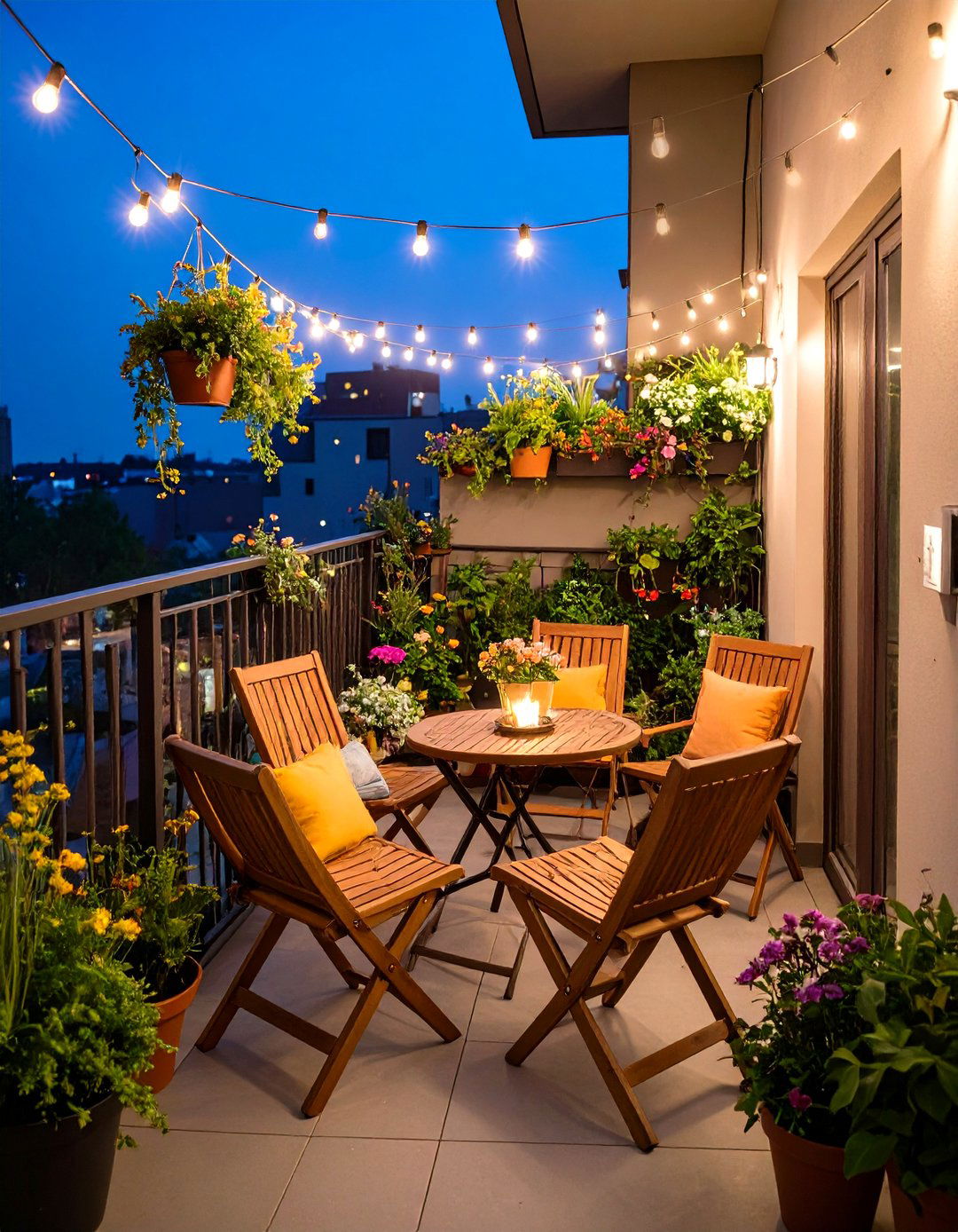 Small Space Outdoor Room with Space Saving Solutions - 24 Outdoor Living Room Ideas