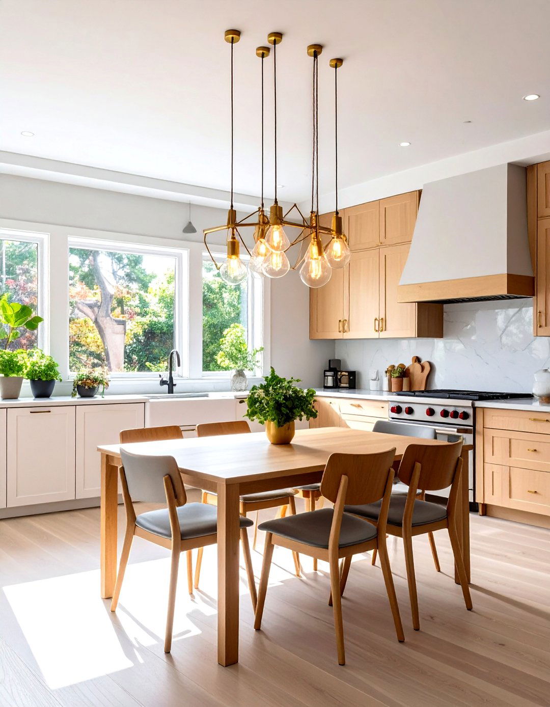 Smart Chandelier Statement Pieces - 24 Small Kitchen Lighting Ideas