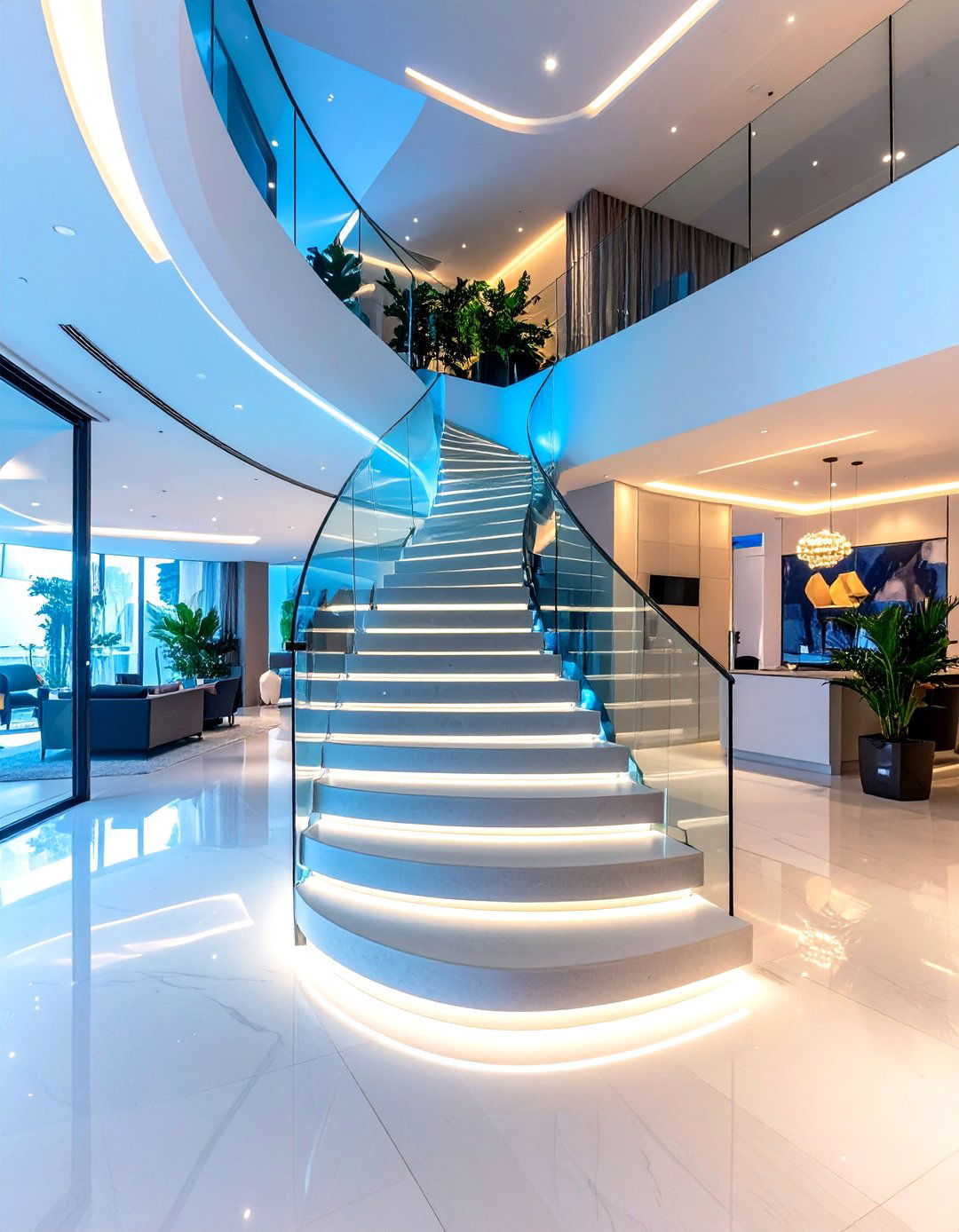 Smart Enabled Staircase Technology - 24 Modern Staircases