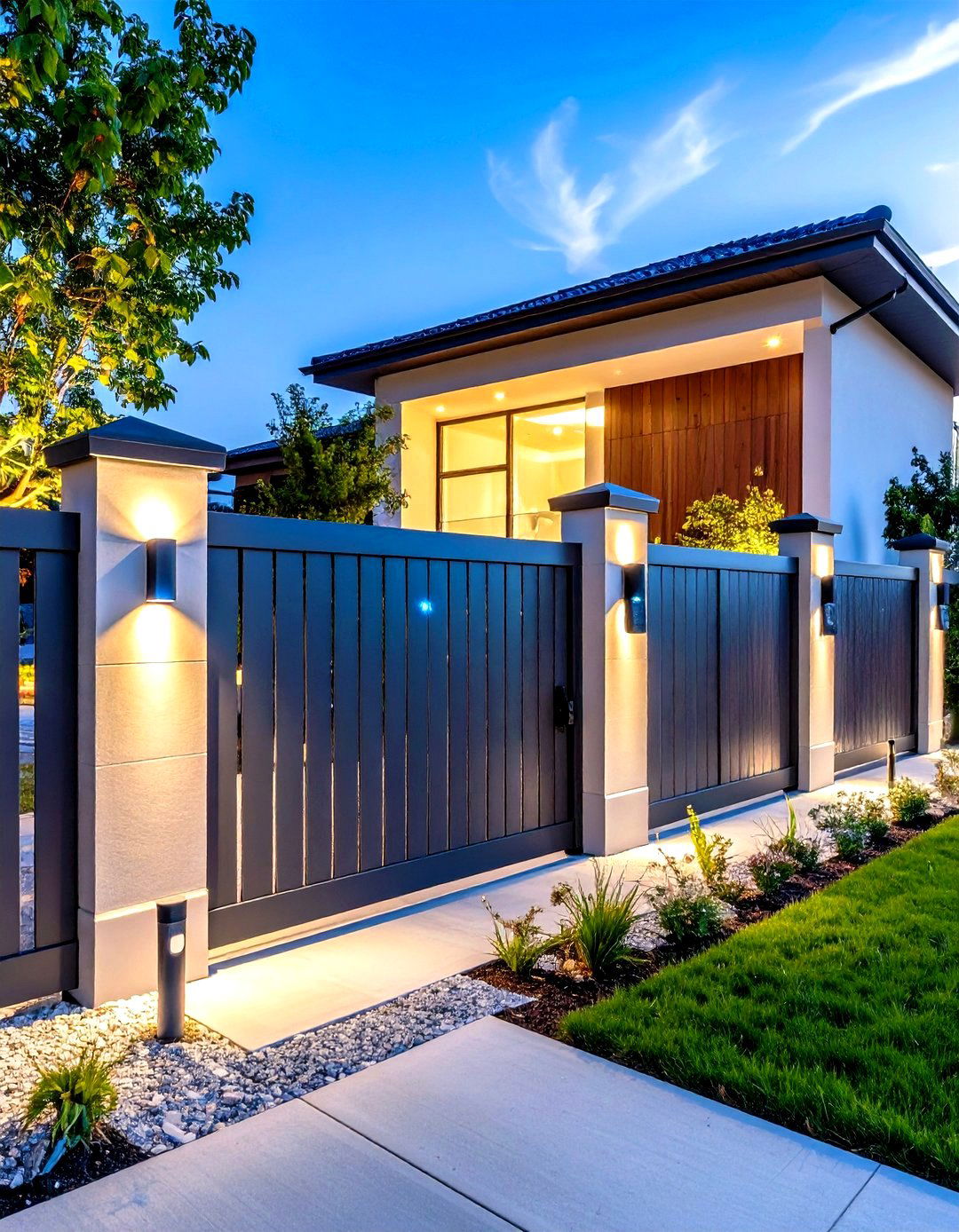 Smart Fence with Integrated Technology - 24 Dog Fence Ideas