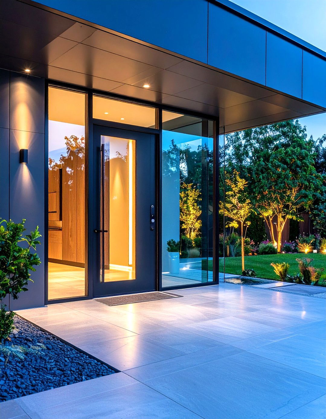 Smart Glass Technology Integration - 24 Glass Front Doors Ideas