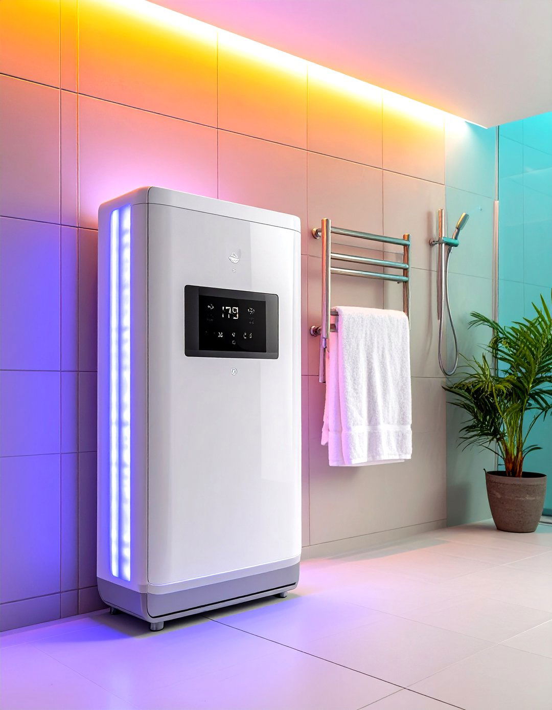 Smart Heated Towel Technology - 24 Bathroom Towel Rack Ideas