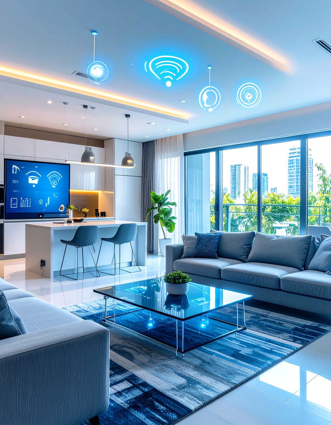Smart Home Technology Integration - 24 Condo Interior Design Ideas