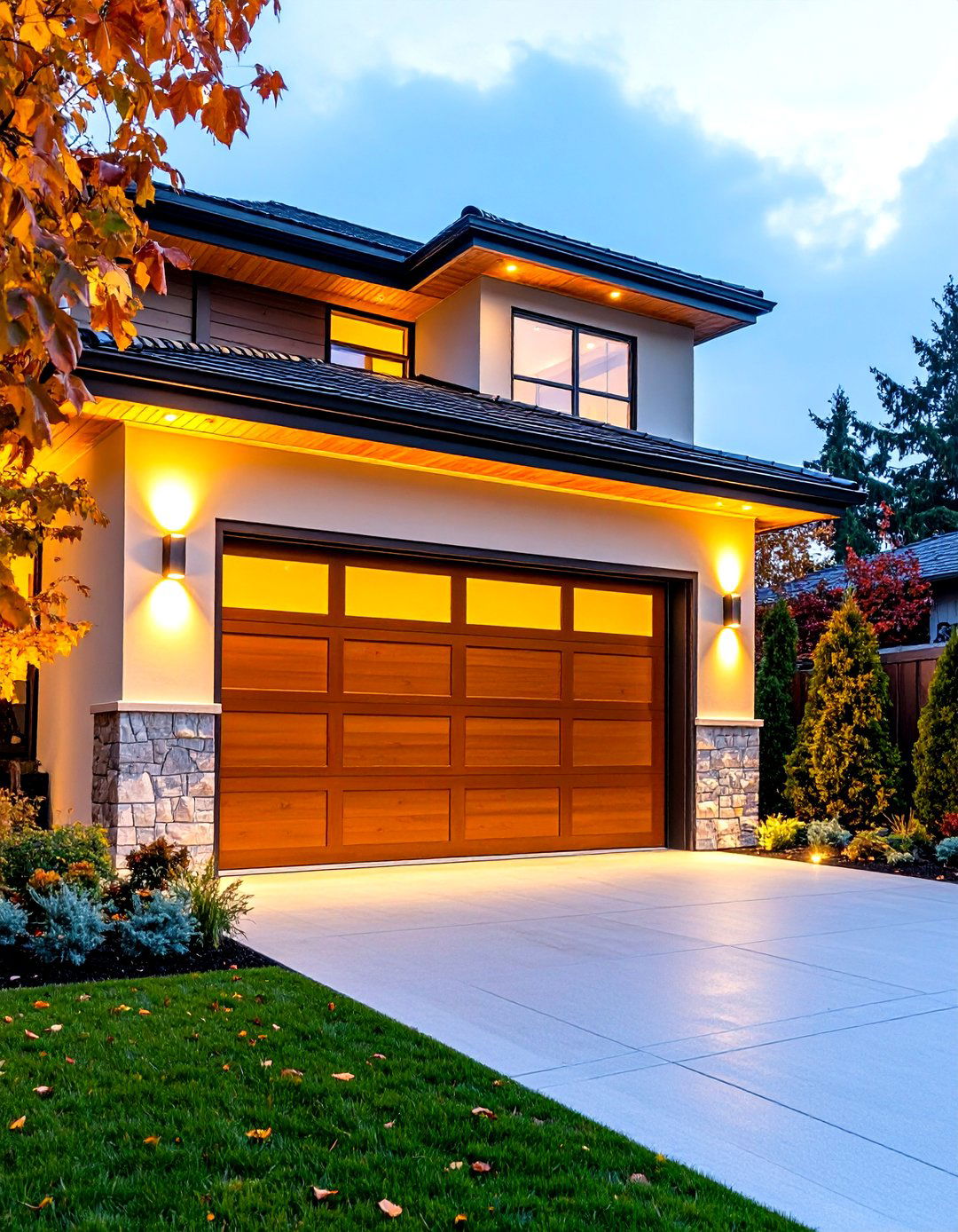 Smart Integrated Technology Garage Door Trim - 24 Exterior Garage Door Trim Ideas