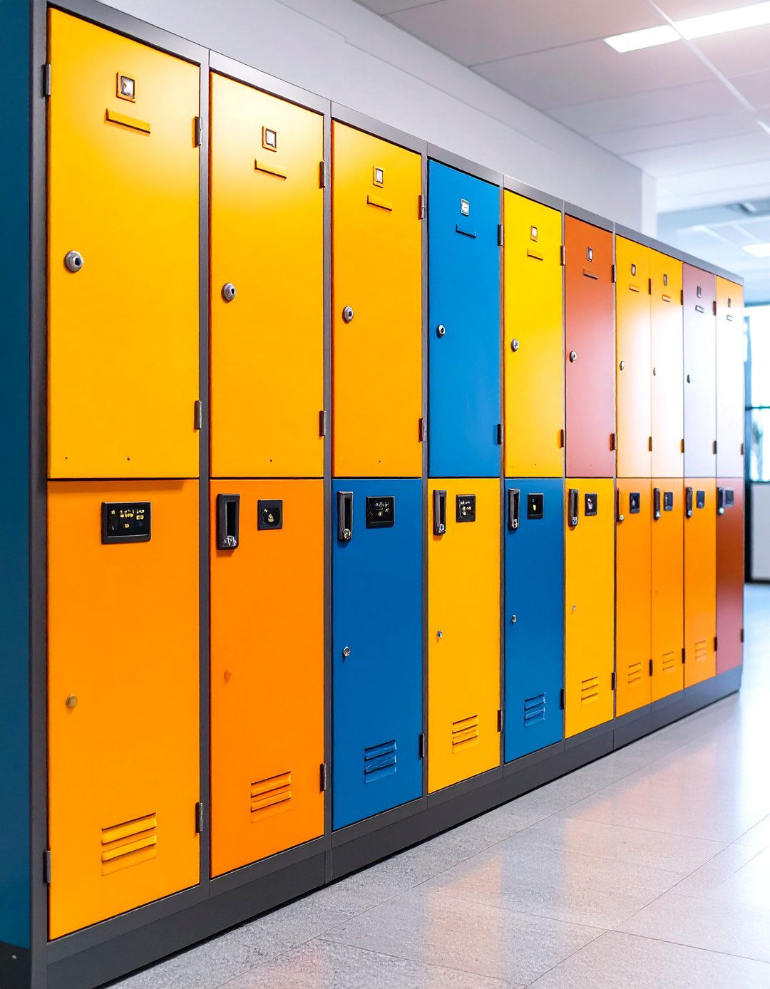 Smart Office Lockers with Digital Access - 24 Office Storage Ideas