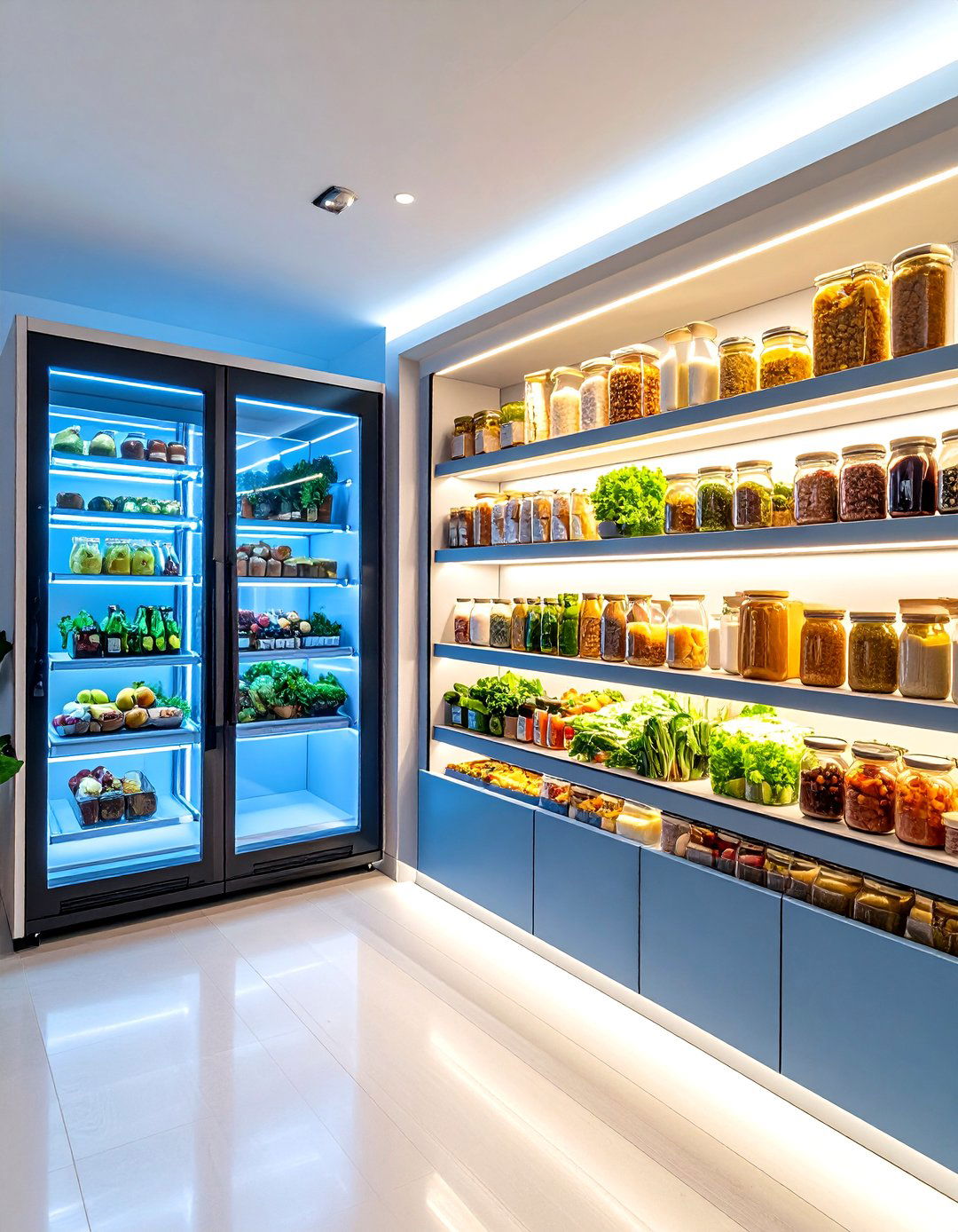Smart Pantry with Technology Integration - 24 Kitchen Pantry Ideas