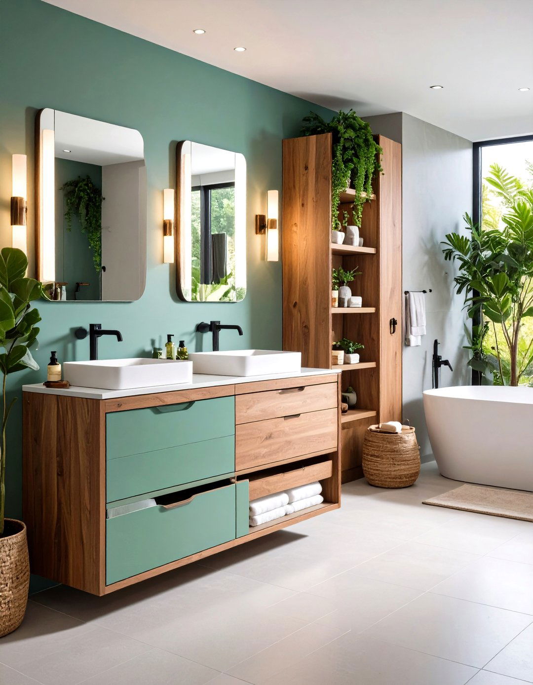 Smart Storage Integration - 24 Small Master Bathroom Ideas