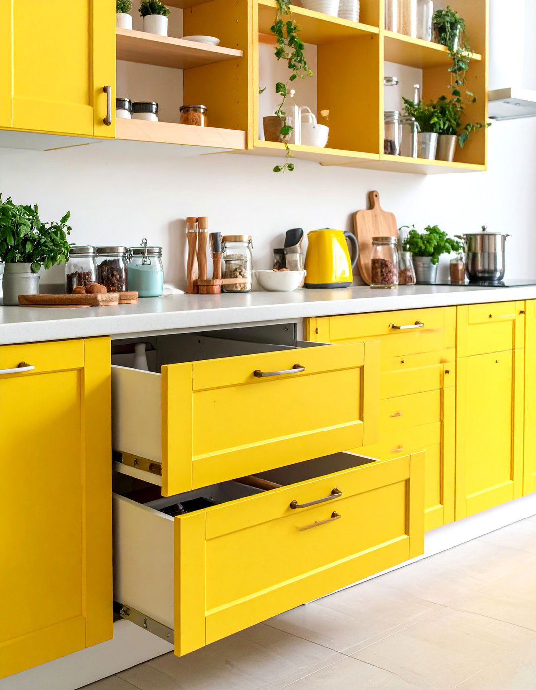 Smart Storage Pull Out Drawer Systems - 24 Parallel Modular Kitchen Design Ideas