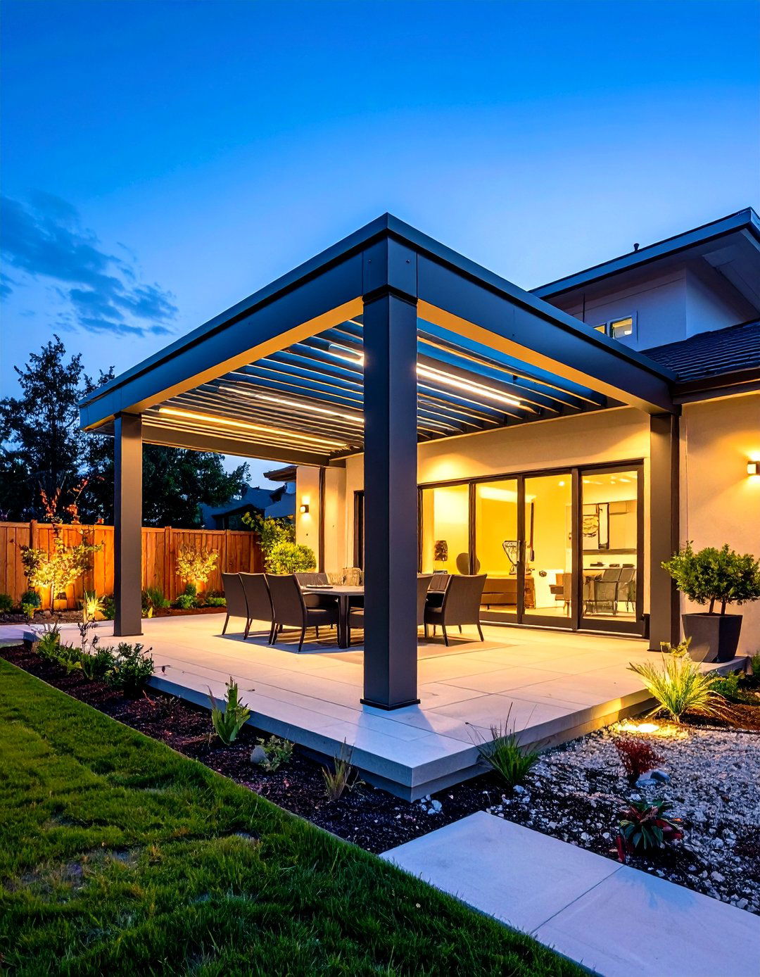 Smart Technology Front Porch Pergola - 24 Front Porch Pergola Ideas
