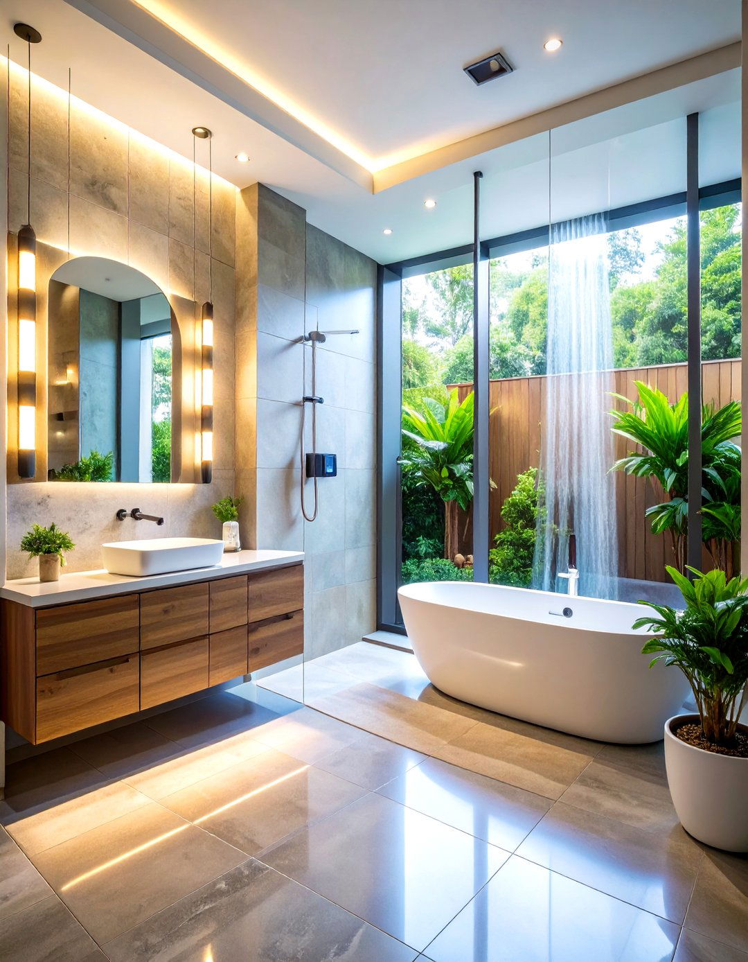 Smart Technology Integrated Accessible Bathroom - 24 Handicap Bathroom Ideas