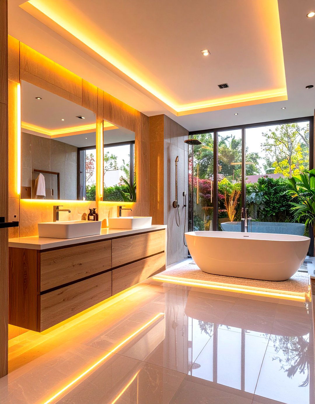 Smart Technology Integration Features - 24 Guest Bathroom Ideas