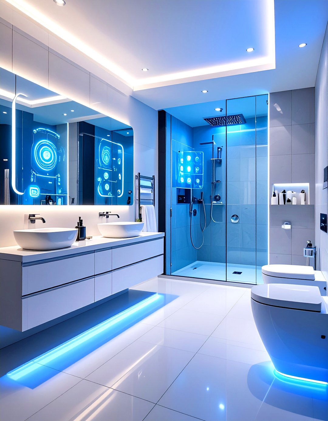 Smart Technology Integration Hub - 24 Bathroom Decor Ideas