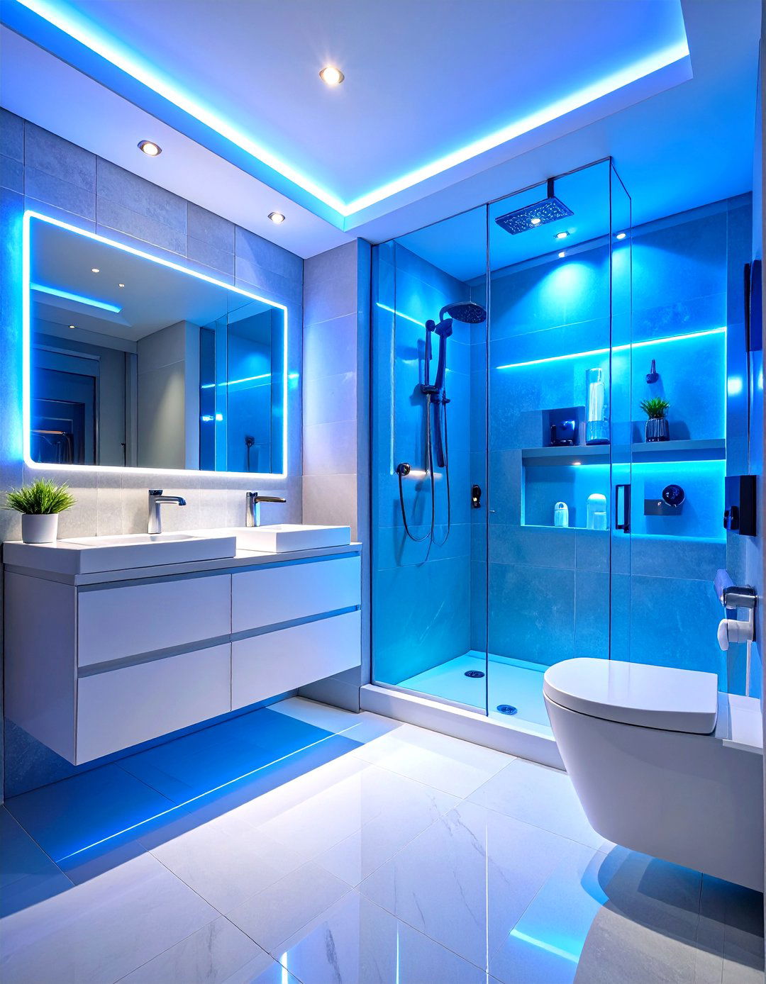 Smart Technology Integration Suite - 24 Ensuite Bathroom Ideas