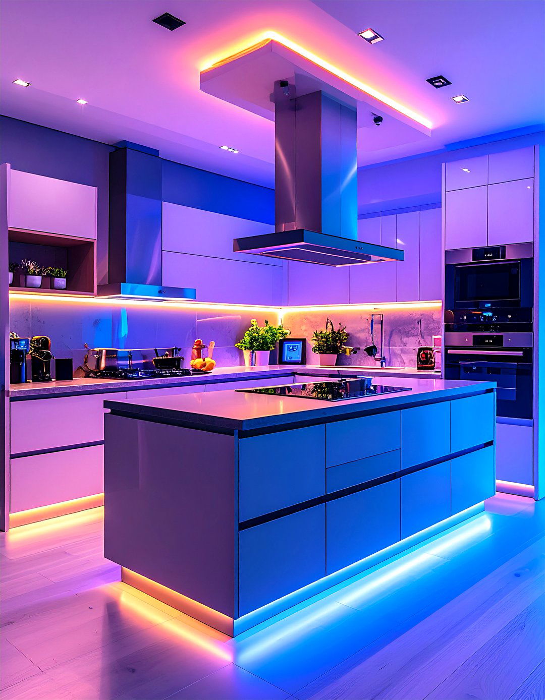 Smart Technology Kitchen Integration - 24 U Shaped Kitchen Ideas