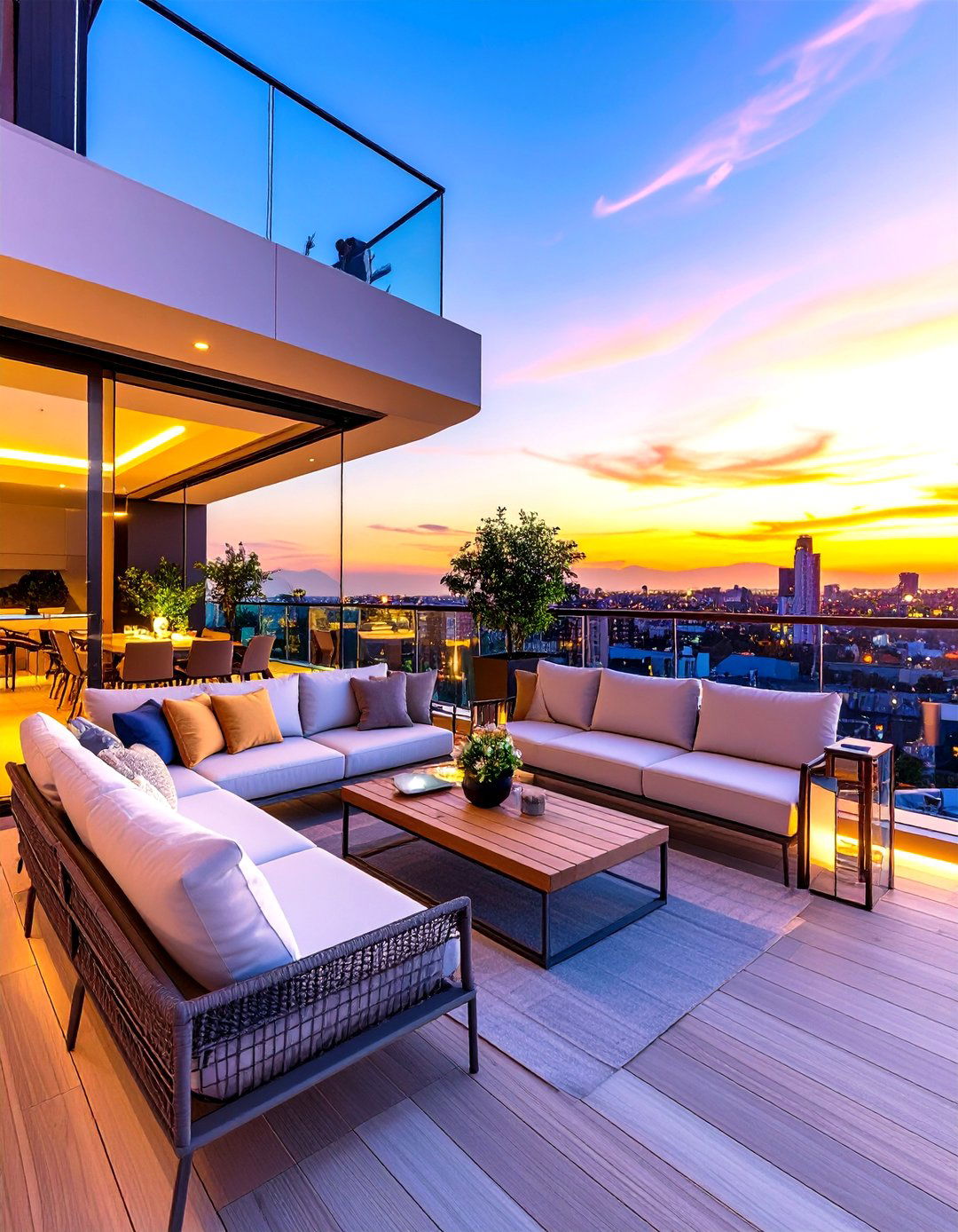 Smart Technology Penthouse Balcony - 24 Penthouse Balcony Ideas