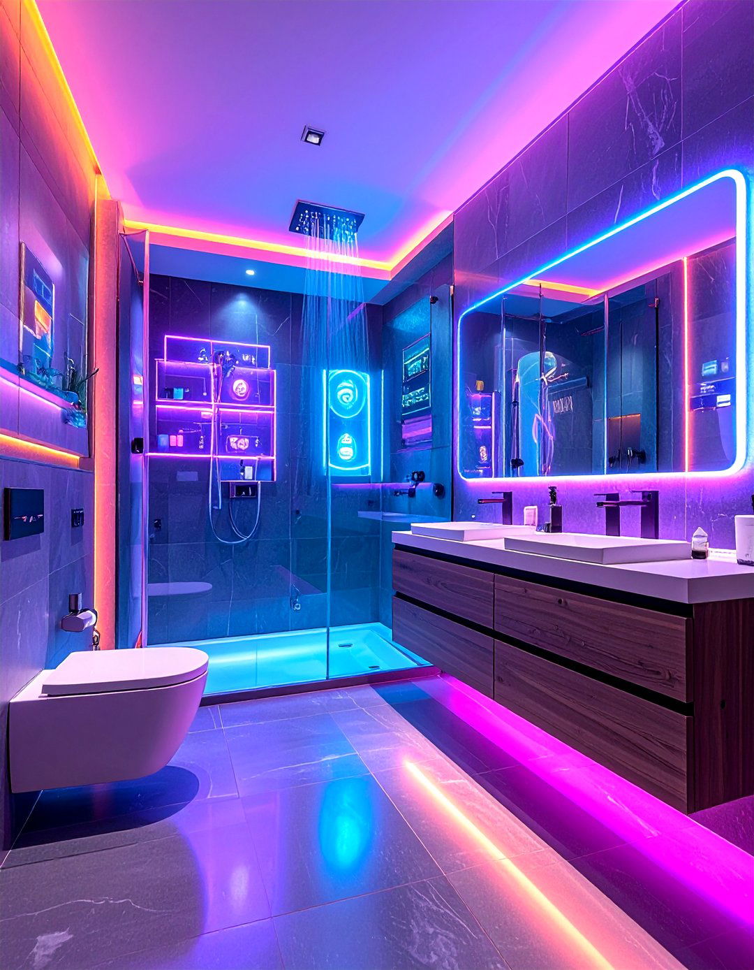 Smart Technology Primary Bathroom Integration - 24 Primary Bathroom Ideas