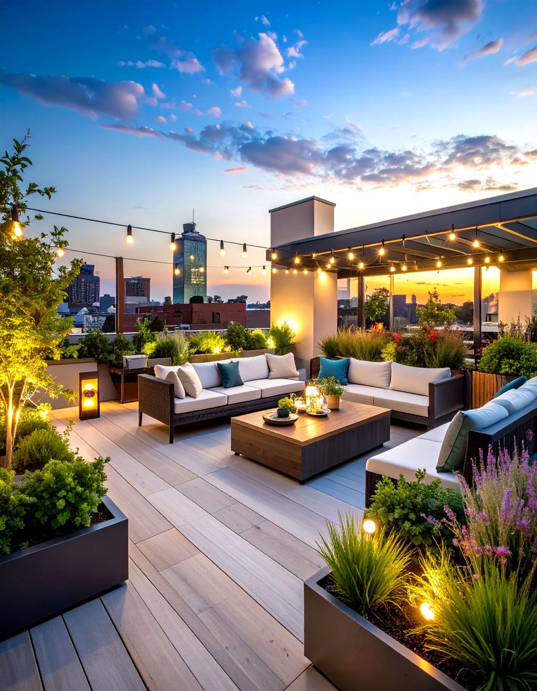 Smart Technology Rooftop Deck - 24 Rooftop Deck Ideas