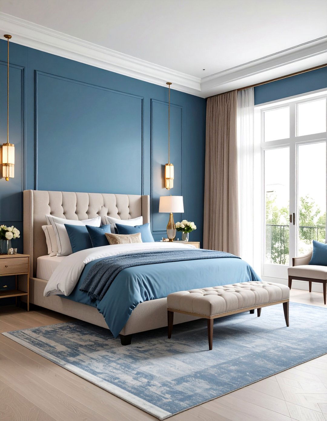 Smoky Blue Gray Paint for Sophisticated Master Suites - 24 Blue-gray Paint Colors