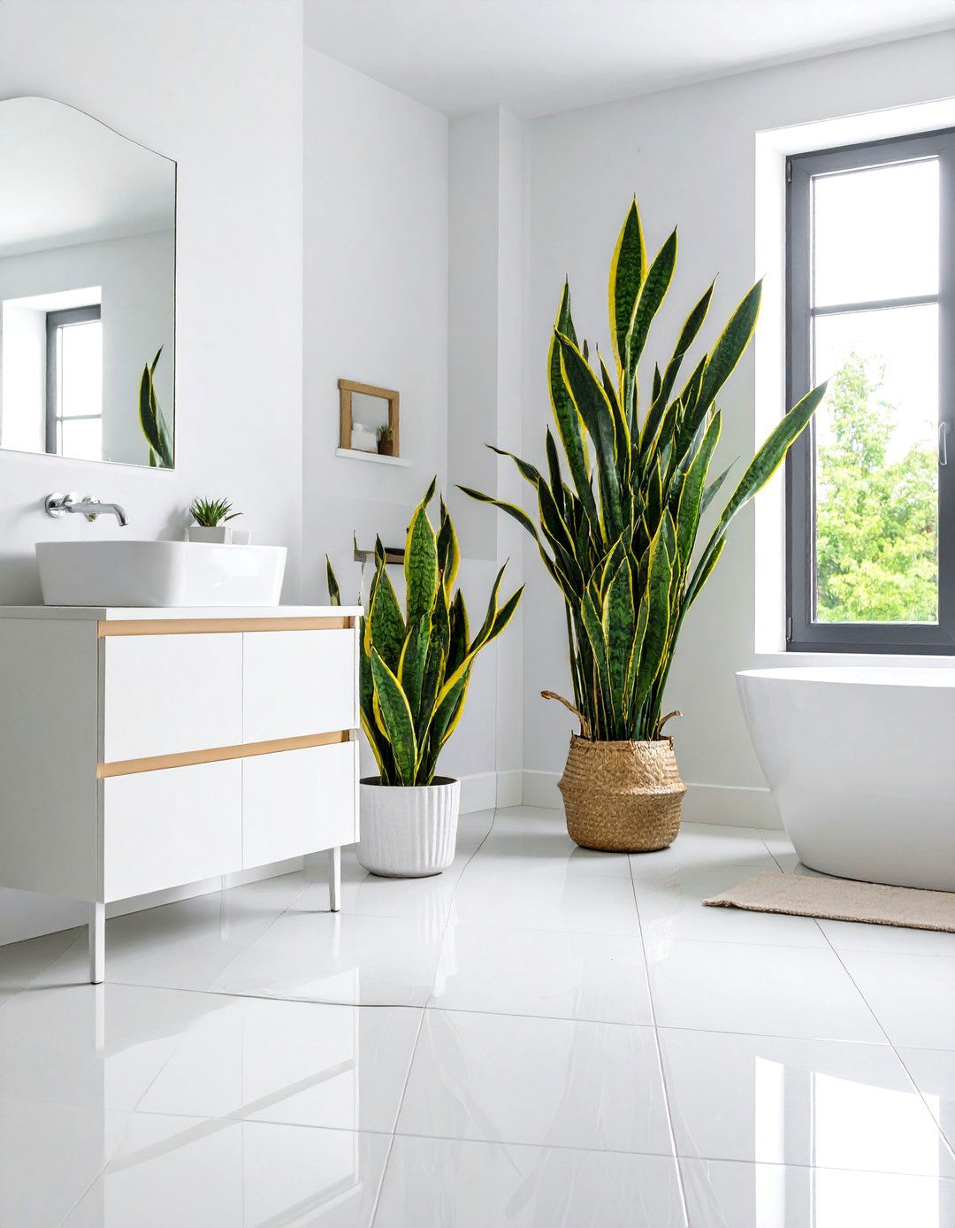 Snake Plant Low Light Tolerance - 24 Best Plants for Bathroom