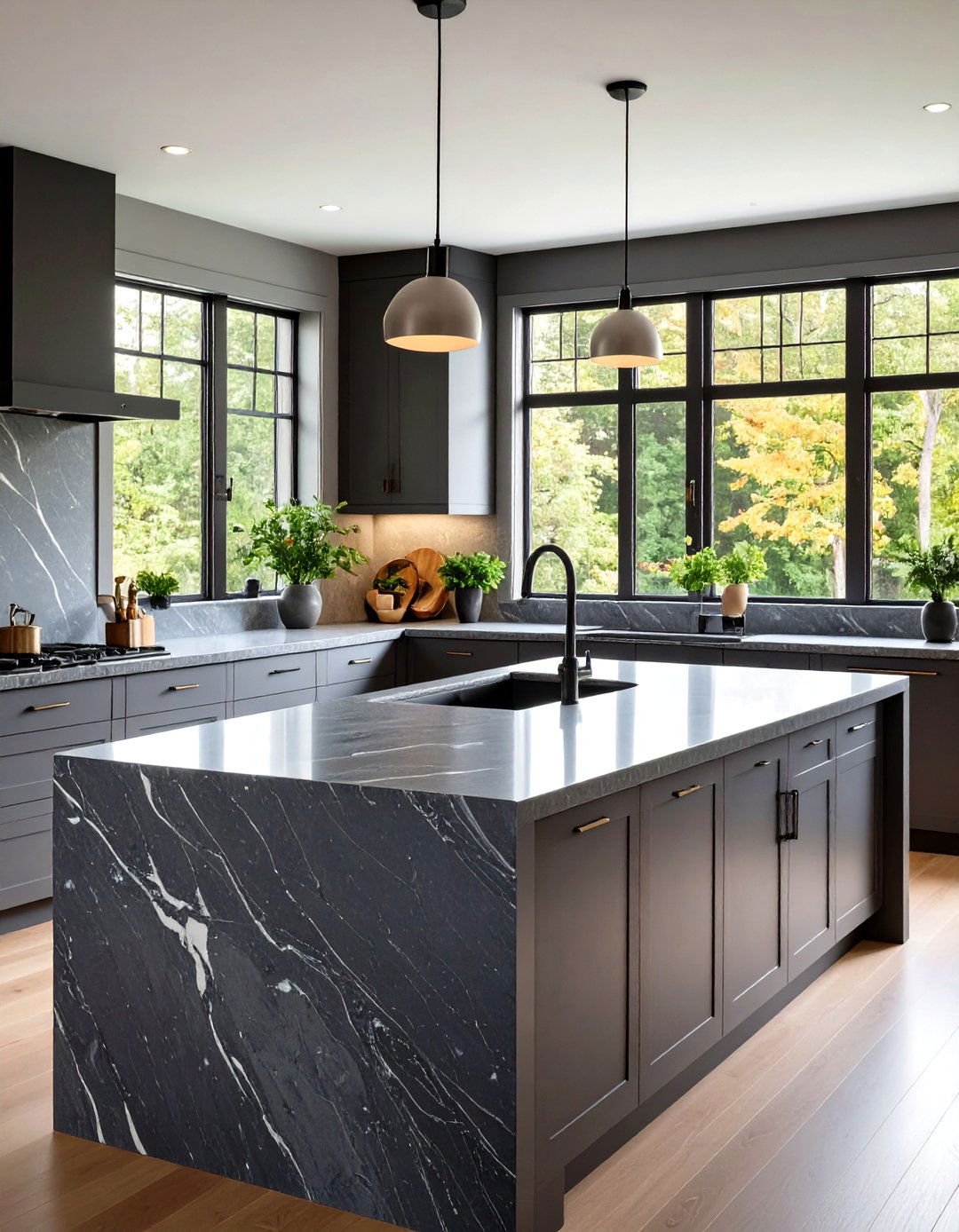 Soapstone Countertop Kitchen - 24 Craftsman Kitchen Ideas