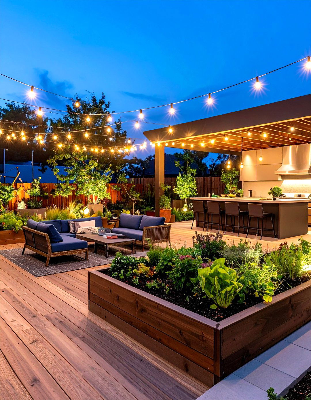 Social Gathering Edible Landscape - 24 Patio Small Garden Ideas
