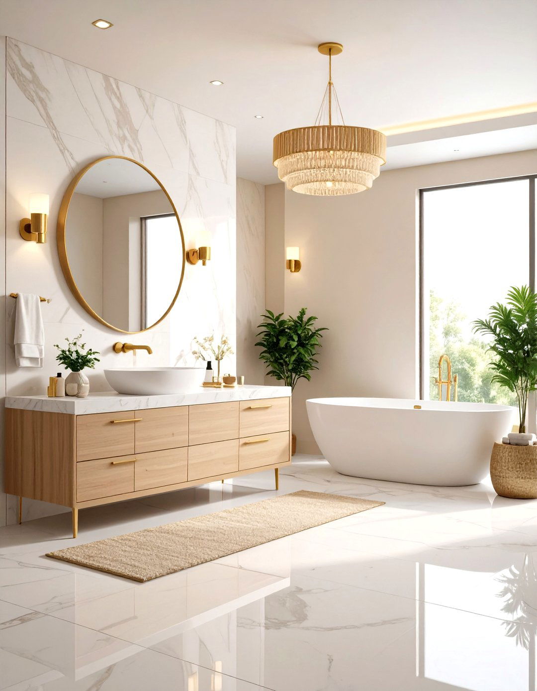 Soft Cream Bathroom Serenity - 24 Neutral Bathroom Ideas