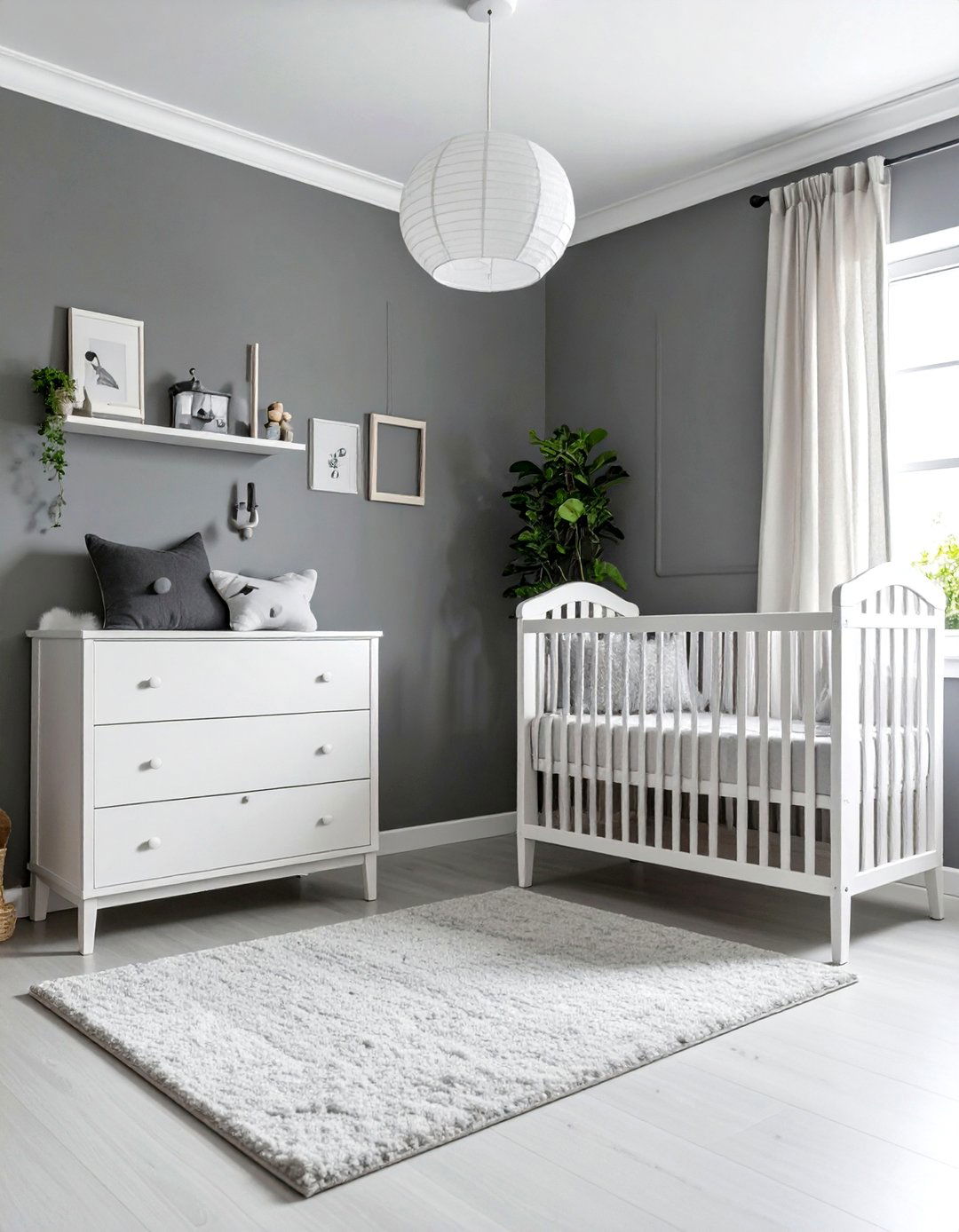 Soft Gray Nursery Tranquility - 24 Monochromatic Color Schemes for Rooms