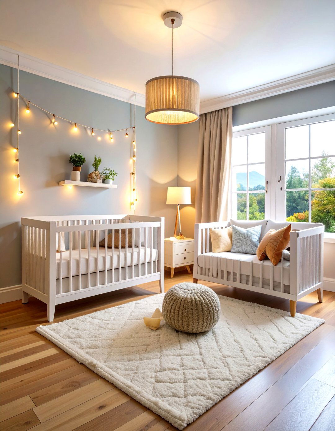 Soft Lighting Layers - 24 Small Nursery Ideas