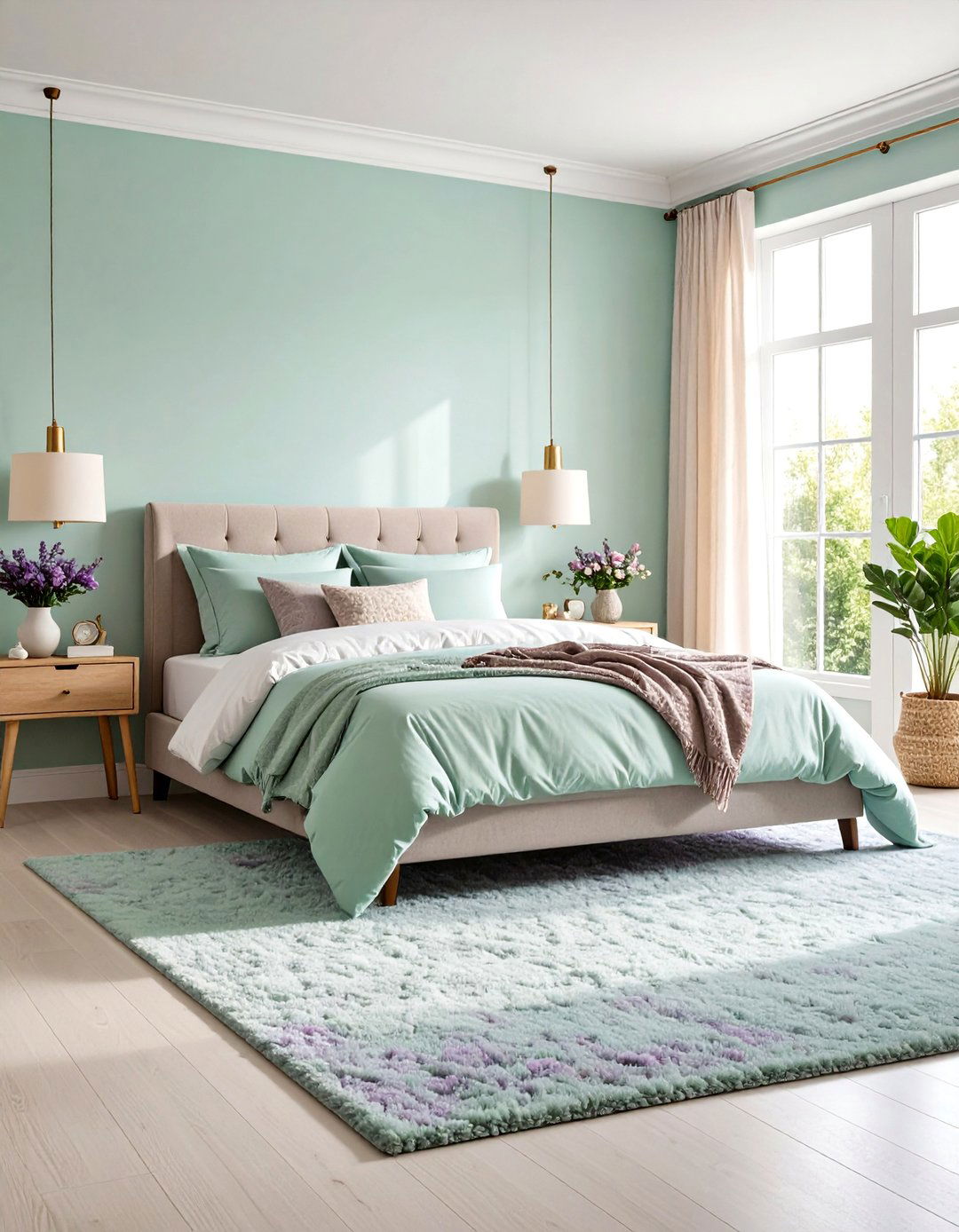 Soft Pastel Bedroom Carpets - 24 Bedroom Carpet Ideas