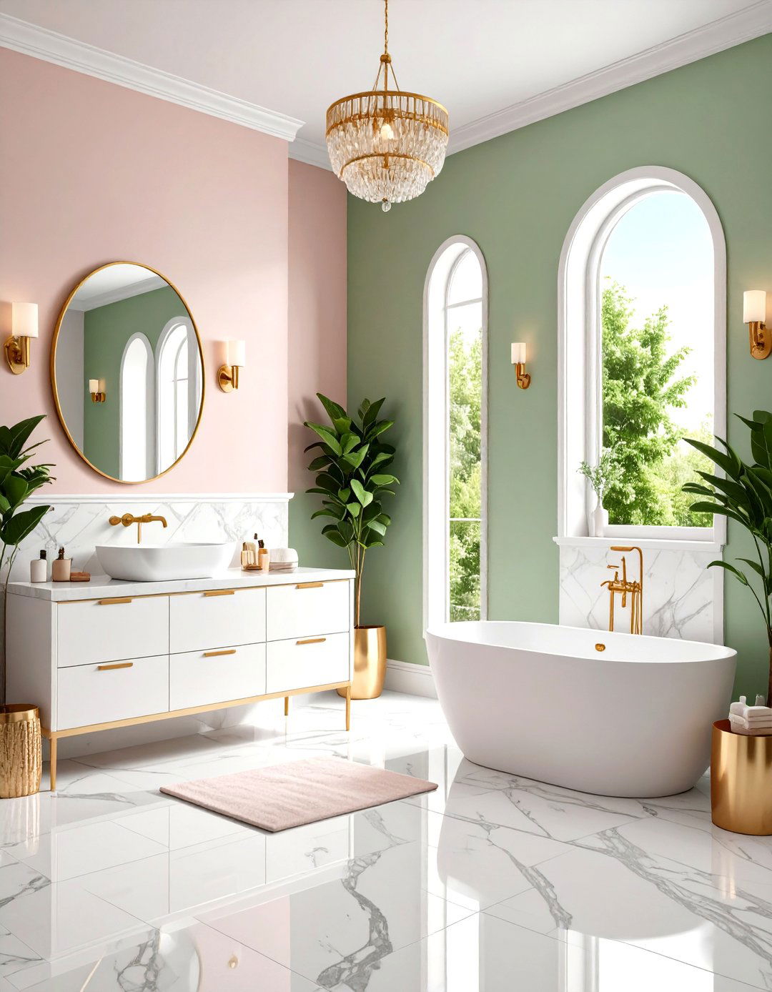 Soft Pastel Dream Bathroom - 24 Teen Bathroom Ideas