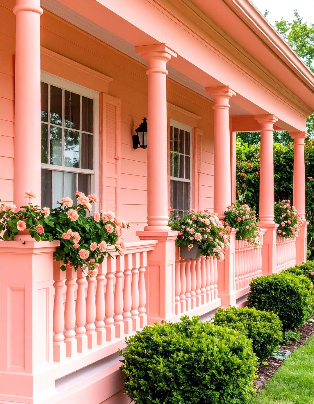 Soft Peach Trim - 24 Porch Paint Colors