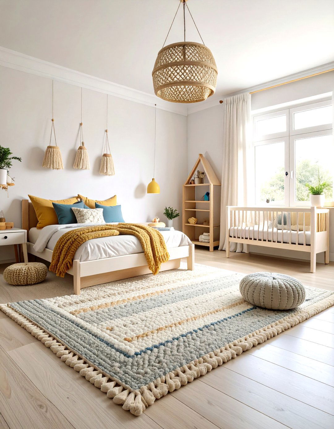 Soft Textures Toddler Comfort Zone - 24 Boho Toddler Room Ideas