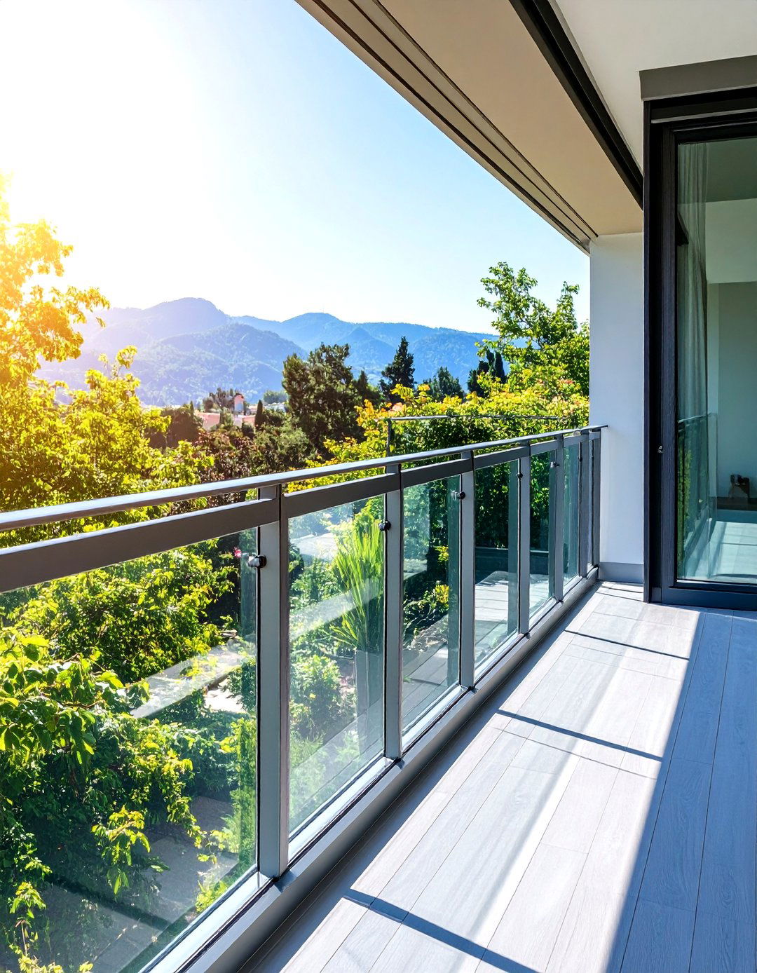 Solar Control Glass Balcony - 24 Glass Balcony Design Ideas
