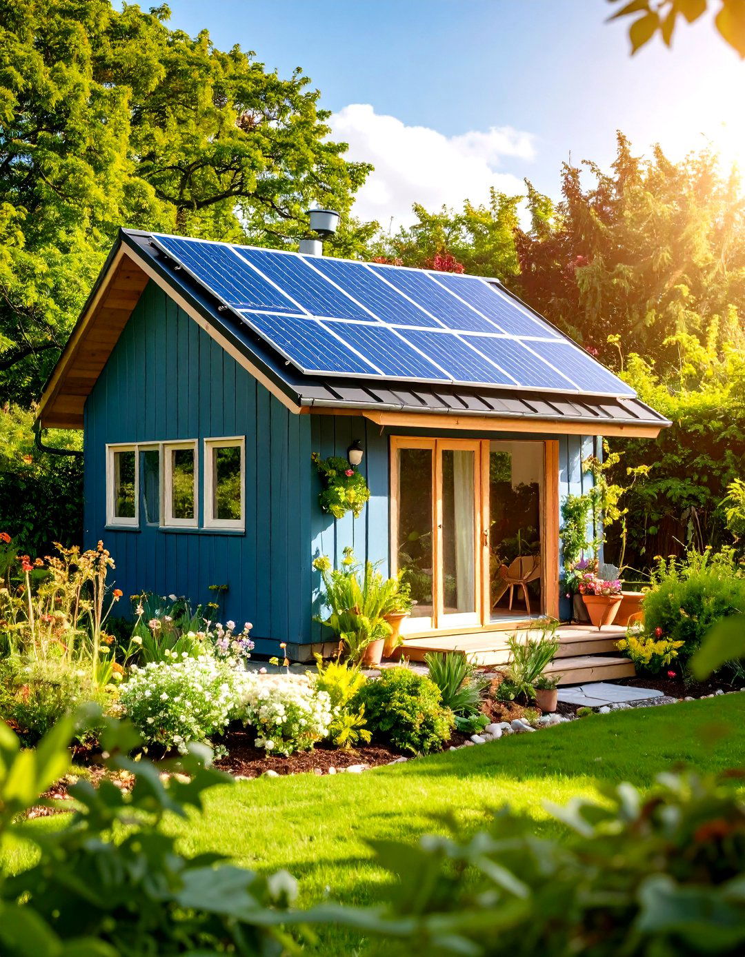 Solar Powered Eco Friendly Shed - 24 Garden Shed Ideas