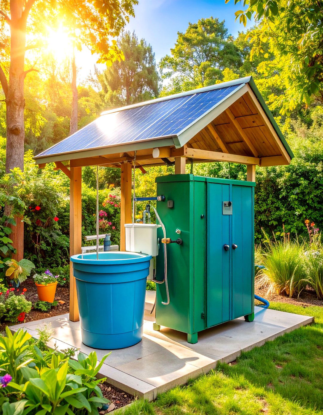 Solar Powered Eco Washing Station - 24 outdoor sink ideas