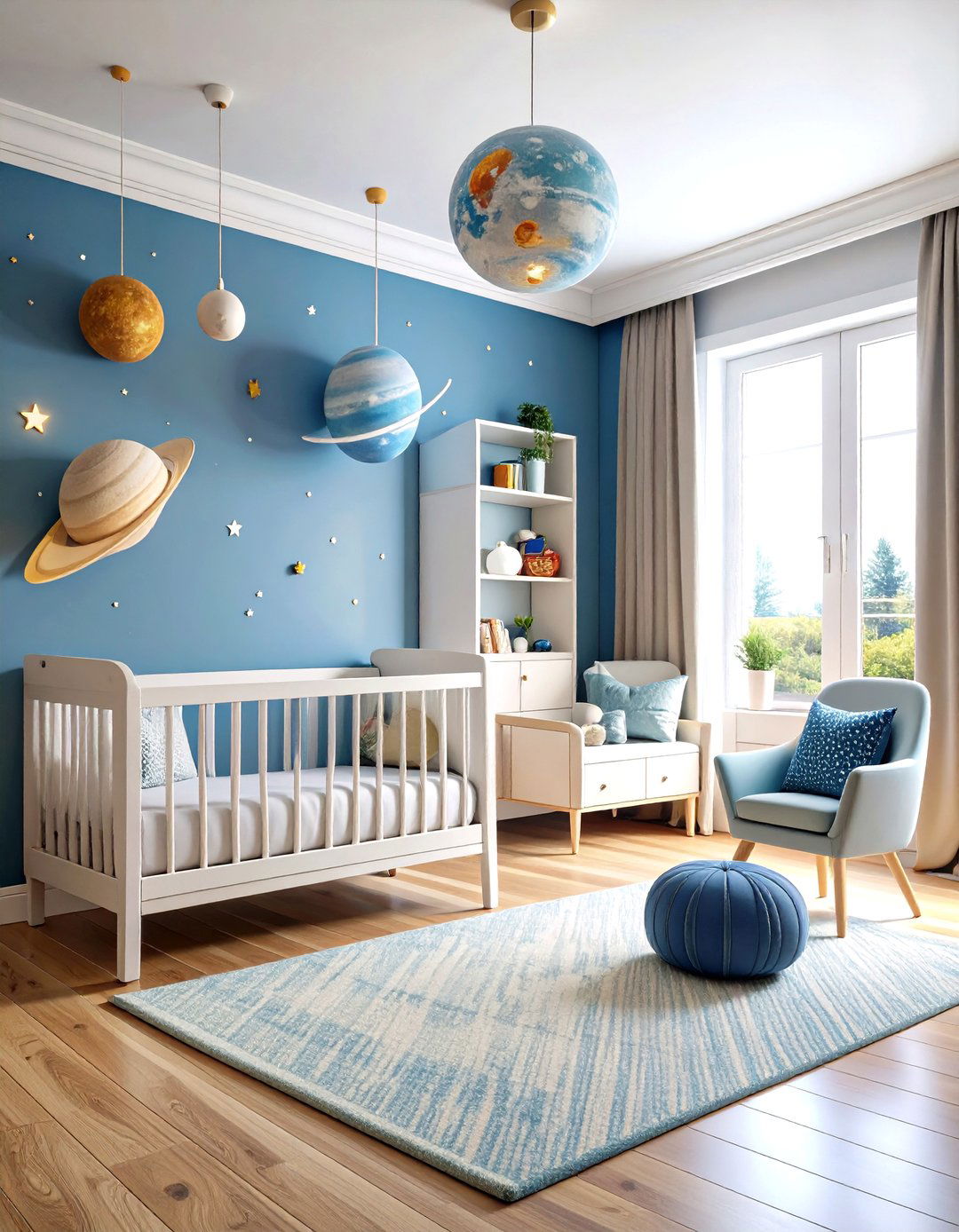 Solar System Space Explorer Nursery - 24 Whimsical Nursery Ideas