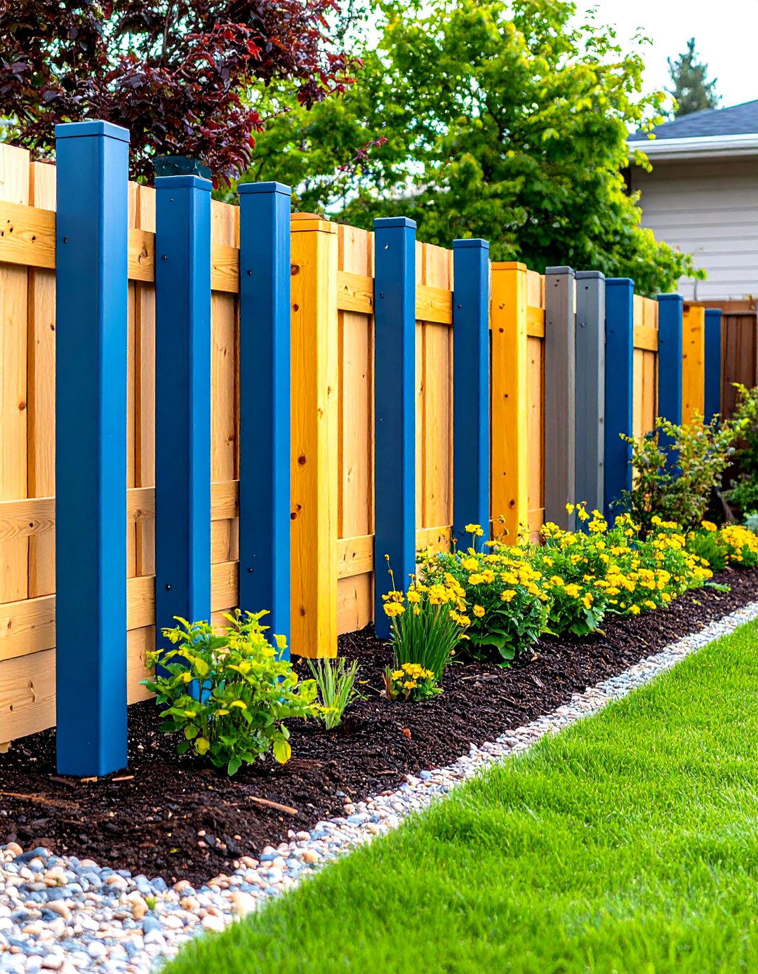 Soldier Pile Retaining Wall with Lagging - 24 Retaining Wall Ideas for Sloped Backyard
