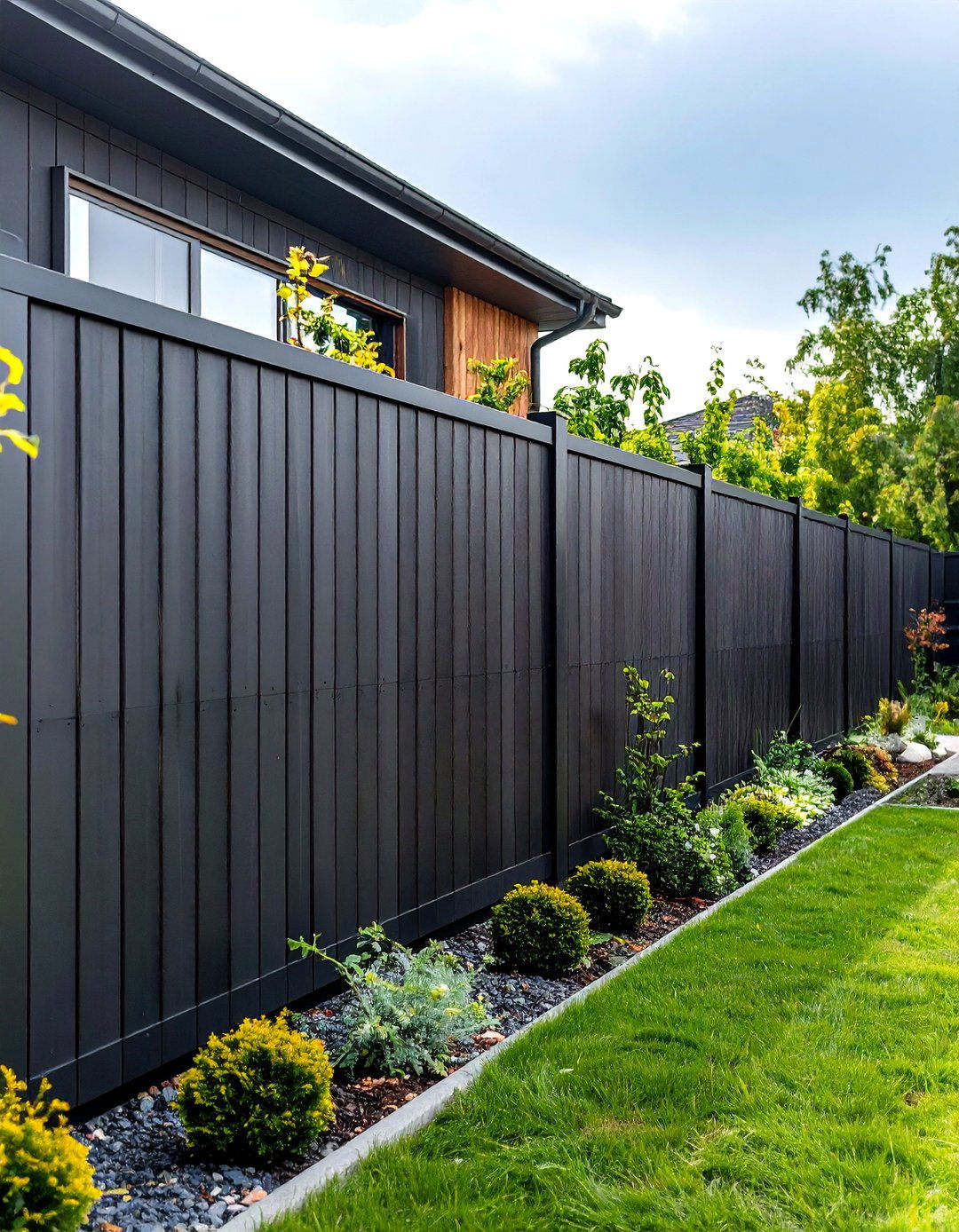 Sophisticated Anthracite Grey - 24 Garden Fence Colour Ideas
