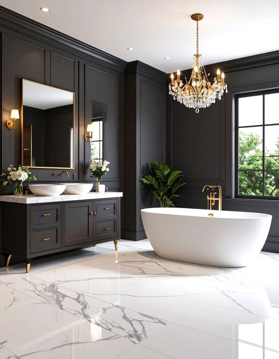 Sophisticated Charcoal Shiplap Bathroom Elegance - 24 shiplap bathroom ideas
