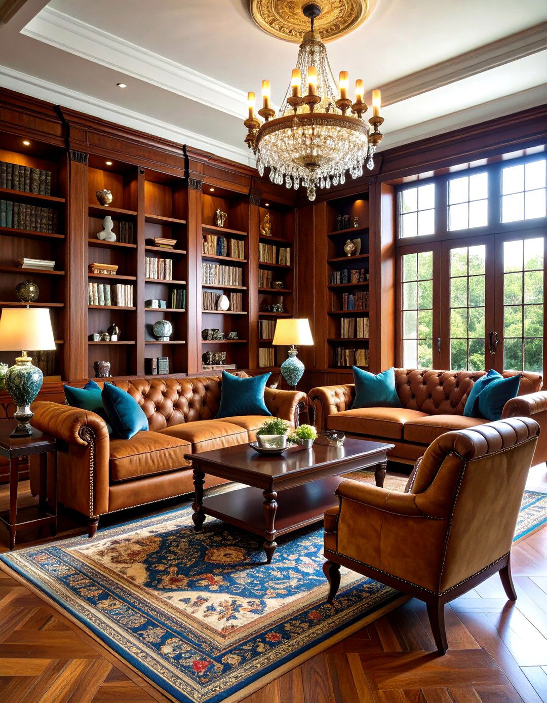 Sophisticated Gentlemans Club Man Cave Living Room - 24 Man Cave Living Room Ideas