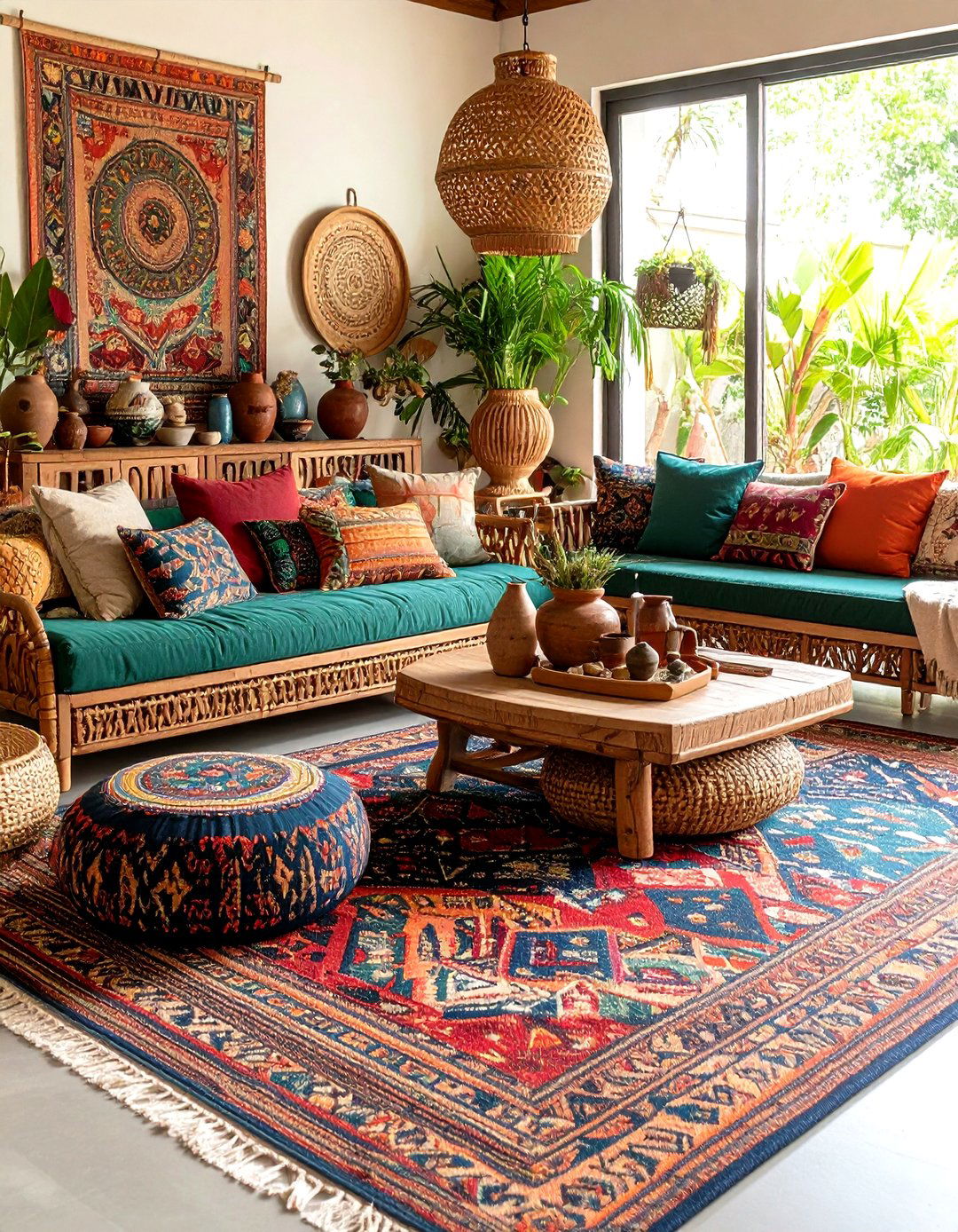 Southeast Asian Artisan Craft Living Room - 24 Asian Living Room Ideas