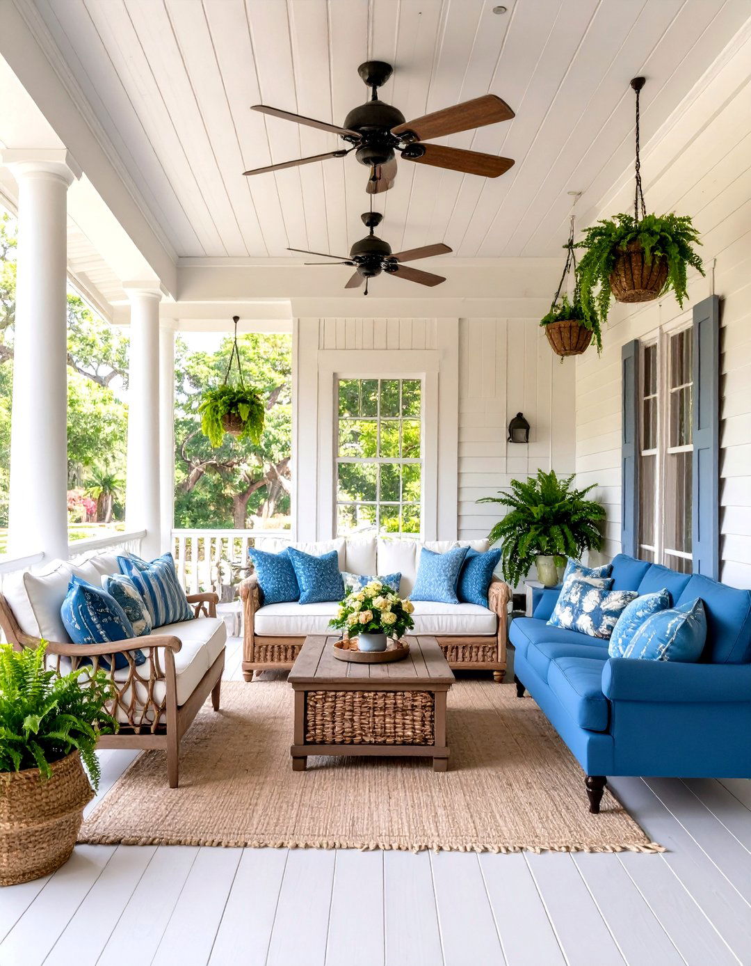 Southern Low Country Farmhouse Porch - 24 Farmhouse Porch Ideas
