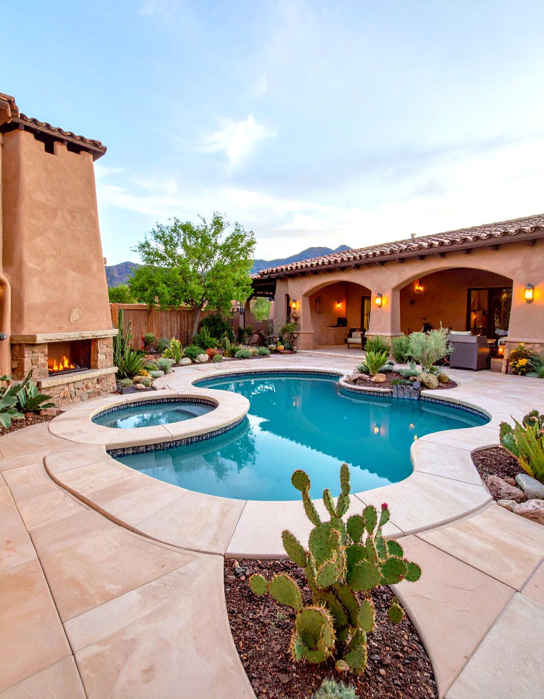 Southwest Adobe Spool Design - 24 Spool Pool Ideas