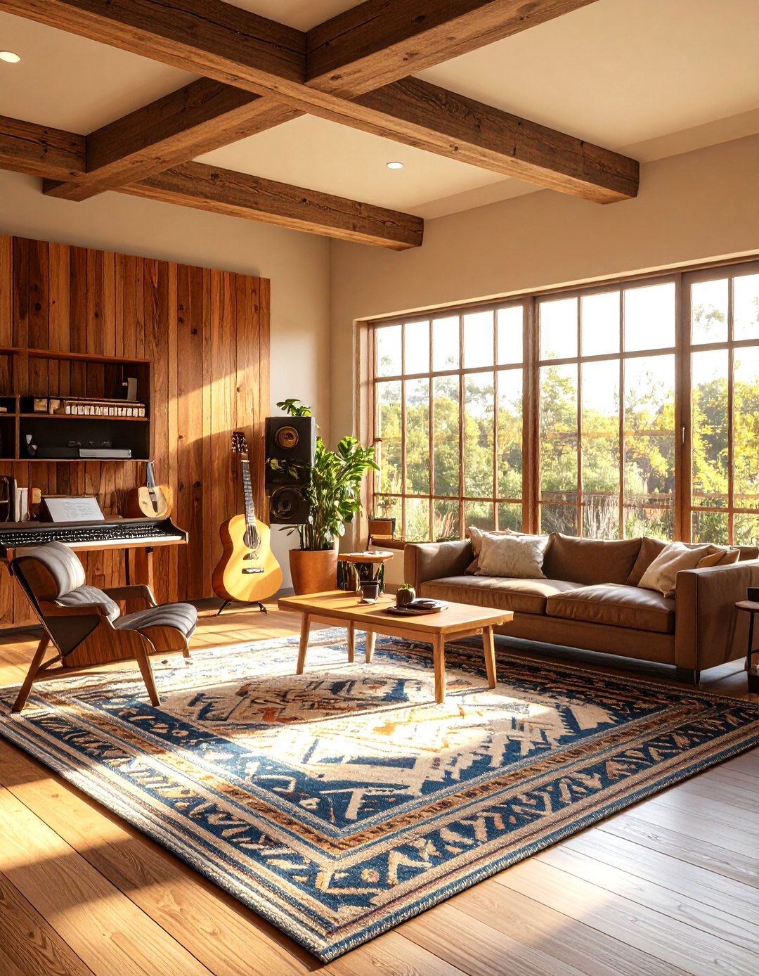 Southwest Inspired Music Room - 24 Southwestern Decor Ideas