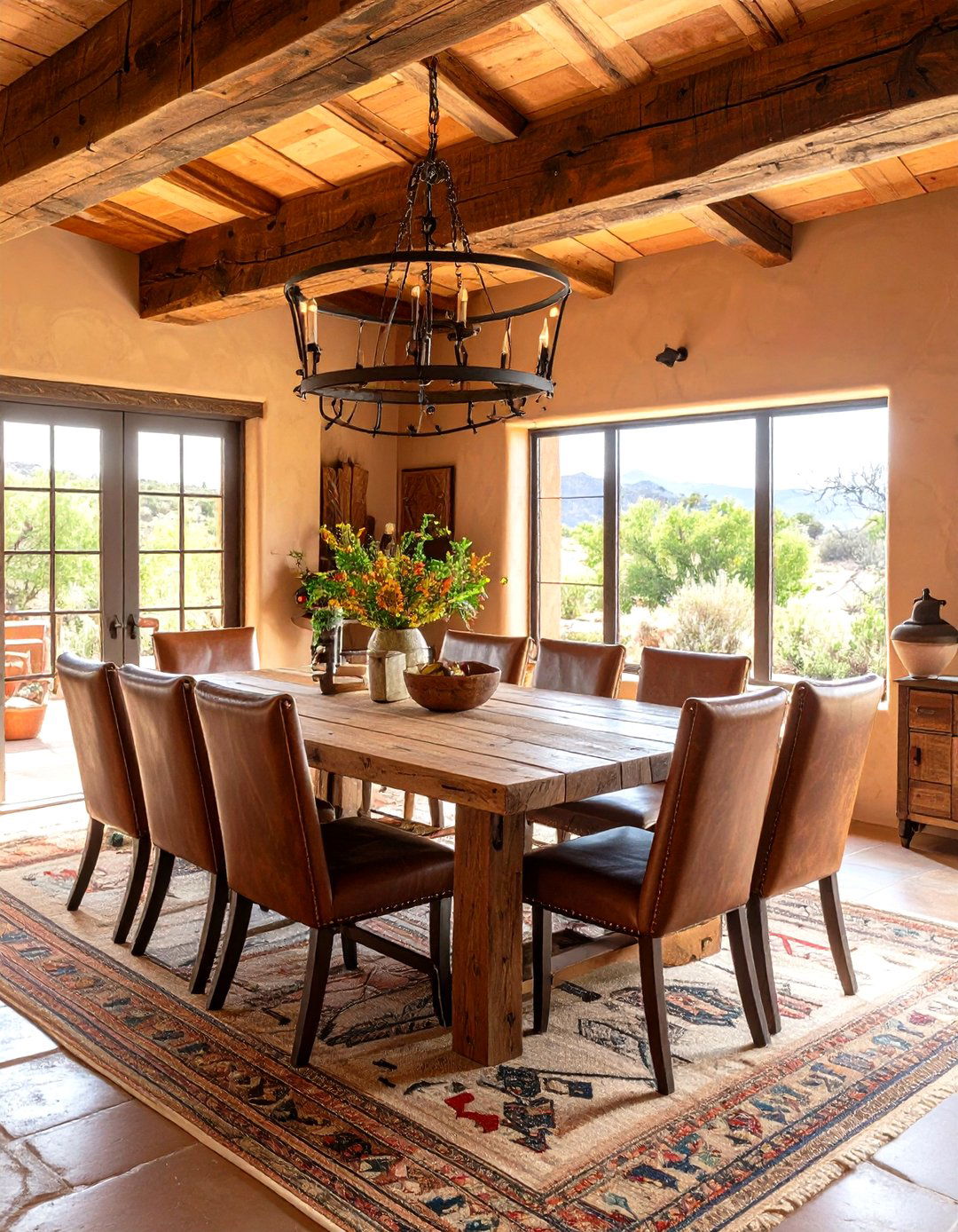 Southwestern Adobe Dining Room - 24 Luxury Dining Room Ideas