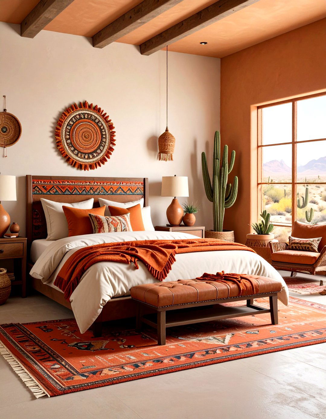 Southwestern Desert Fall Bedroom - 24 Fall Bedroom Decor Ideas