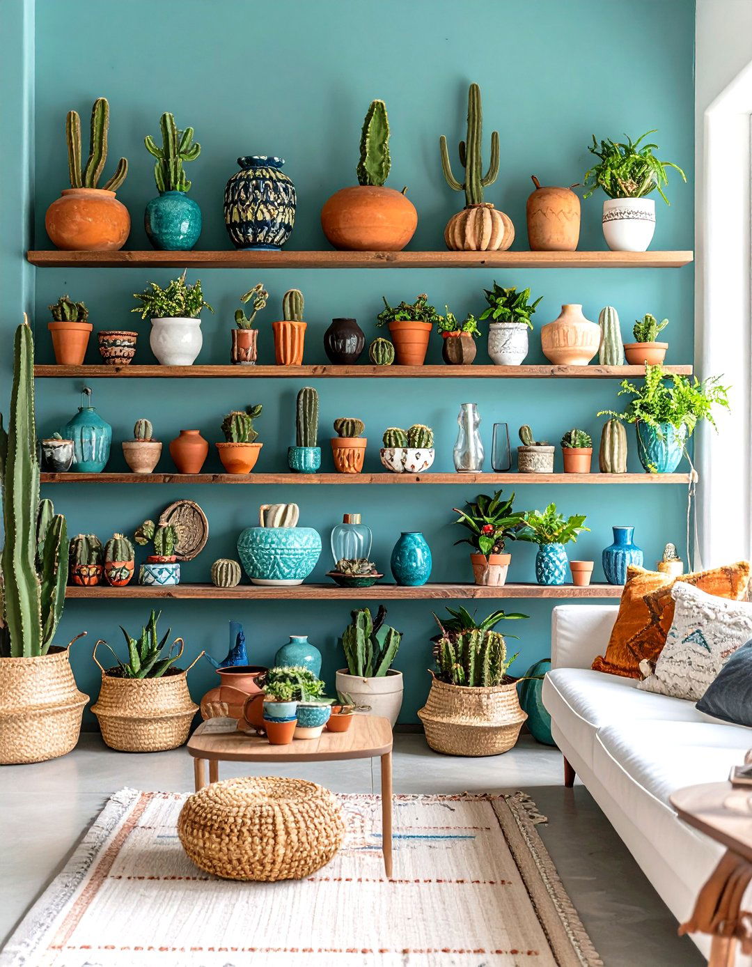 Southwestern Desert Living Room - 24 Shelf Decor Ideas