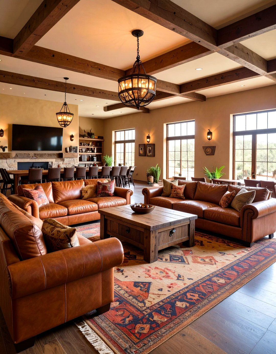 Southwestern Game Room and Recreation Space - 24 Southwestern Decor Ideas