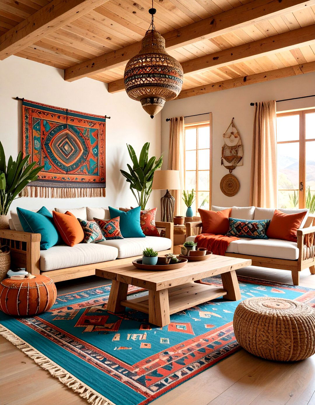 Southwestern Log Cabin Style - 24 Log Cabin Interior Design Ideas